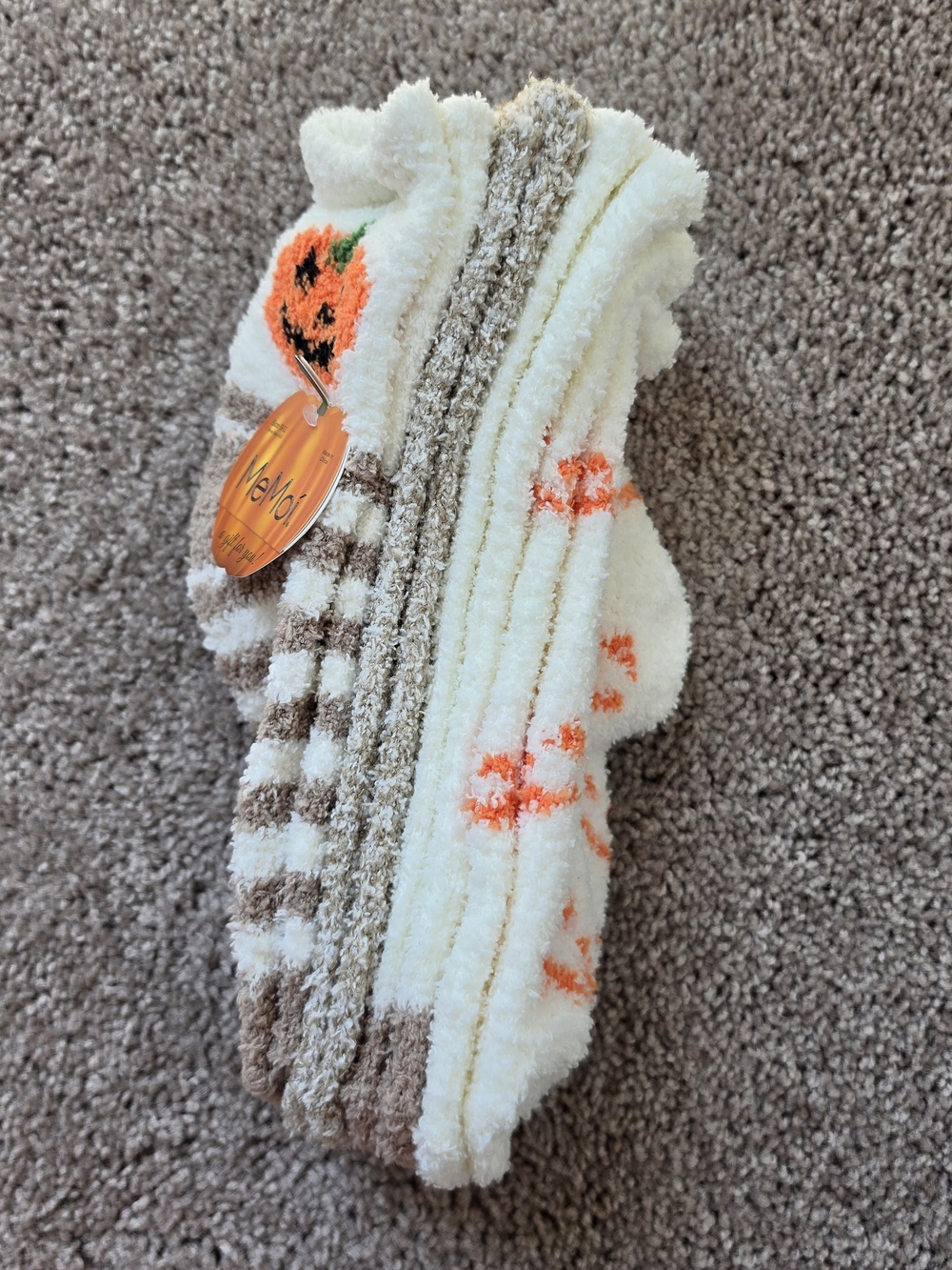 Fall Pumpkin Cozy Socks - Picture 3 of 13